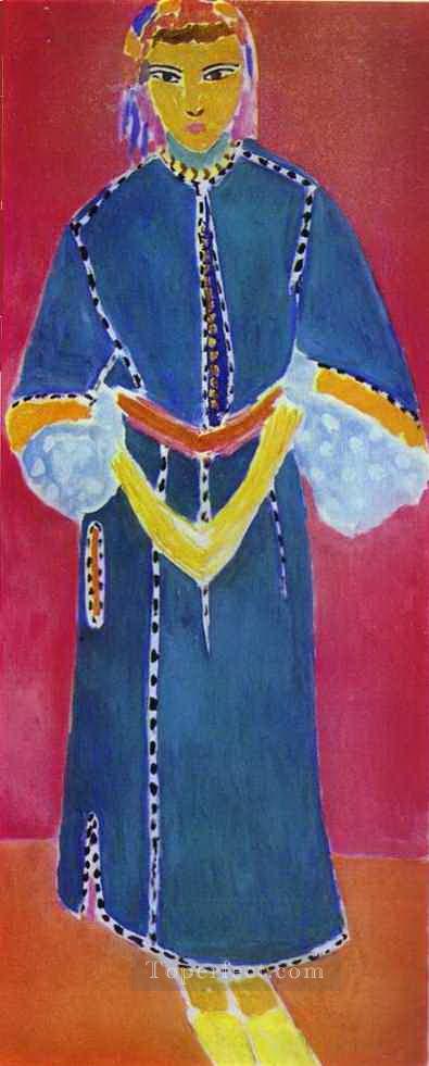 モロッコの女性ゾラ立っている抽象的なフォービズム アンリ・マティス油絵